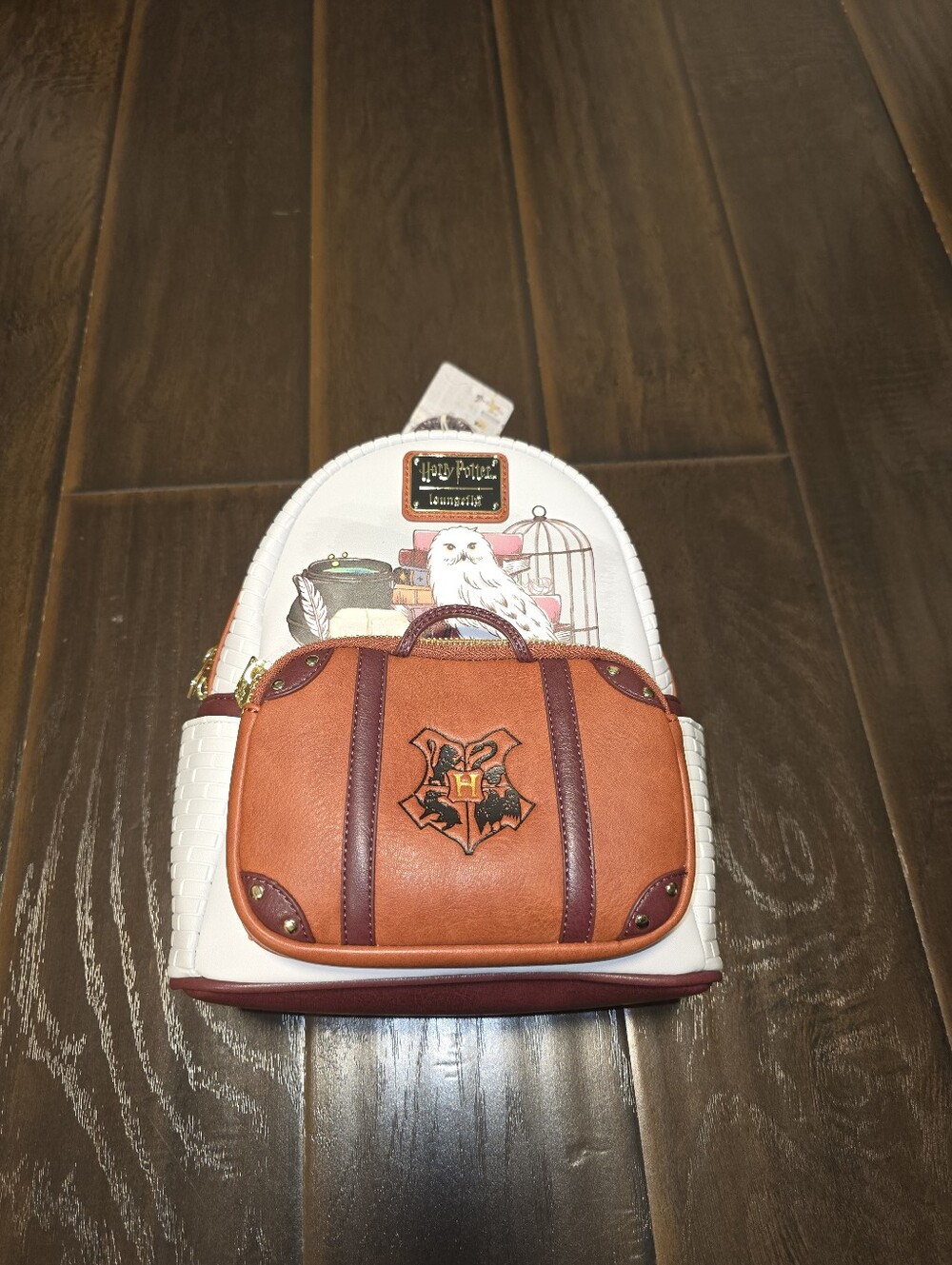 Loungefly Harry Potter Hedwig Suitcase Backpack new with tags purse Hogwarts